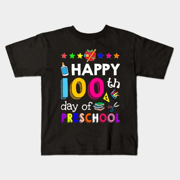 Happy 100 Days Of preschool  Awesome T shirt For K Kids T-Shirt by TeeLovely